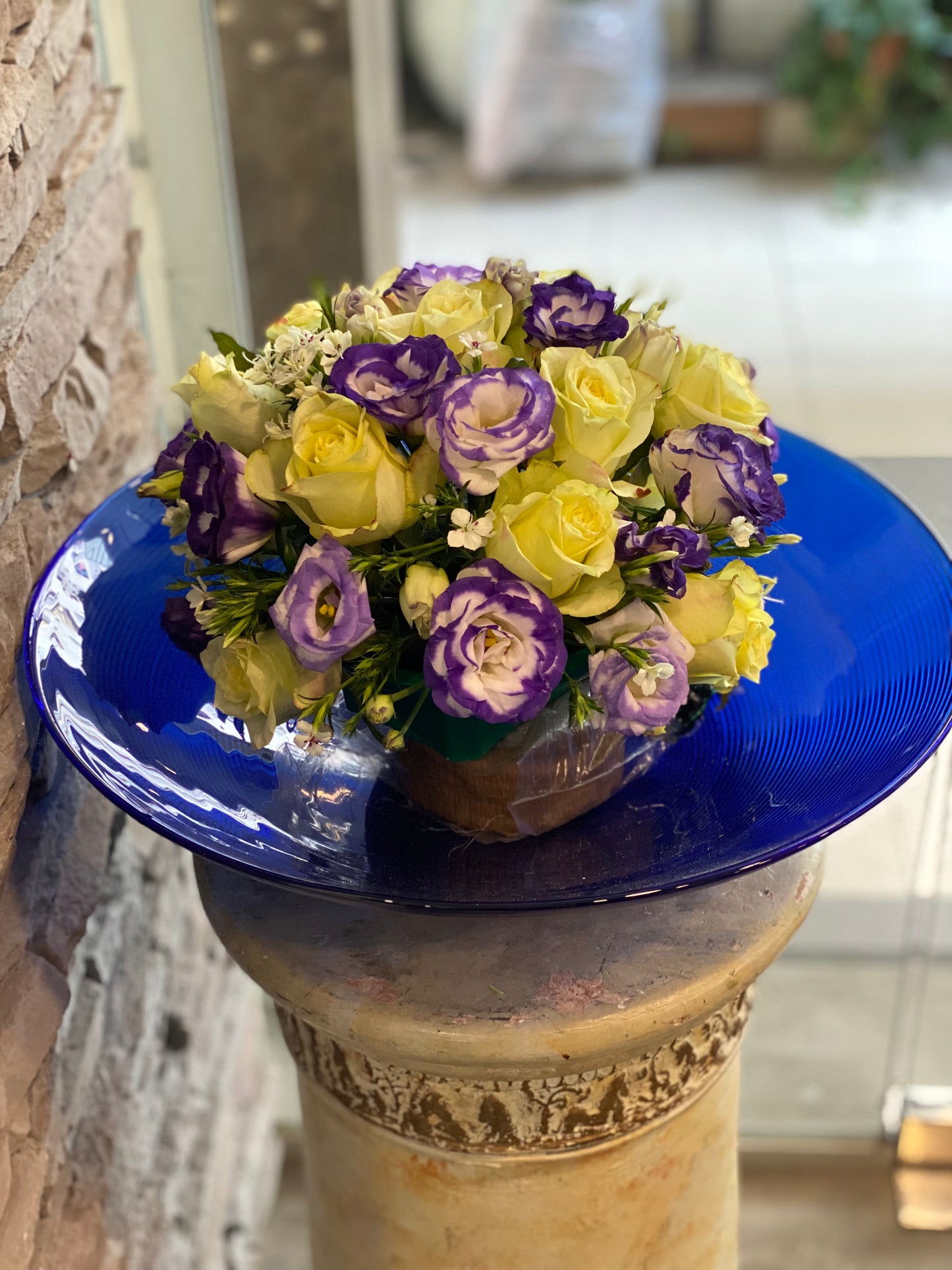 Greek Pillar Table Arrangement