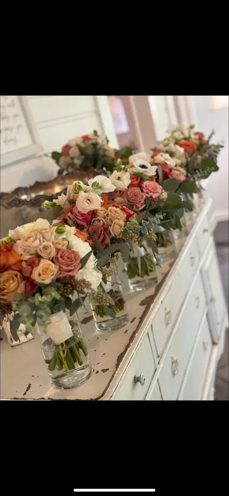 Floral work by Jaan Three Floristry & Weddings